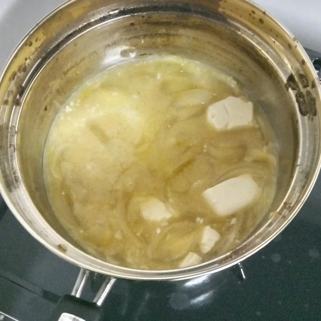初めて自分で作った味噌汁。