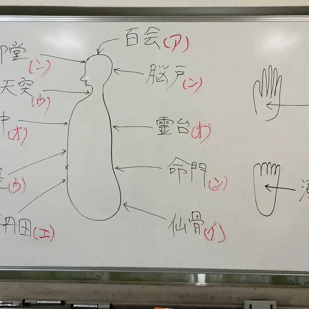 今日の気功授業はアウン気功法
